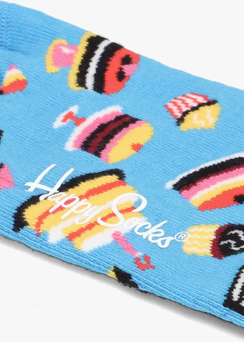 HAPPY SOCKS blauwe happy socks sokken birthday cake