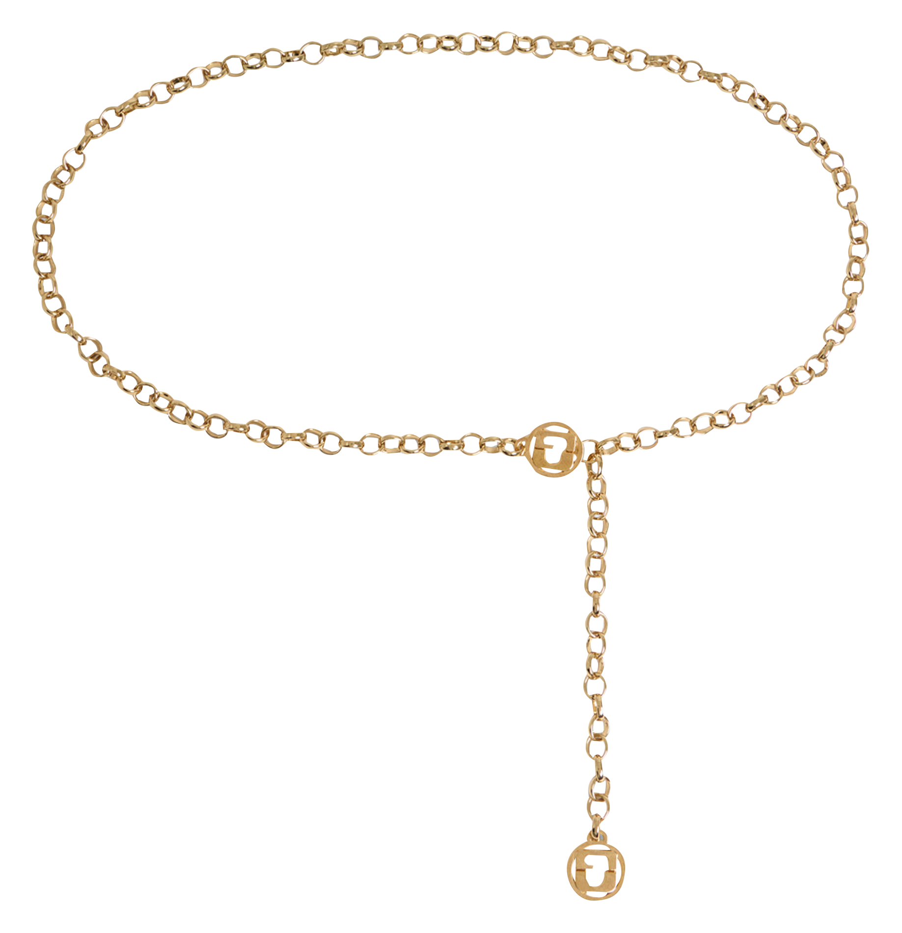 VERONICA - Ceinture chaine métallisée | Doré