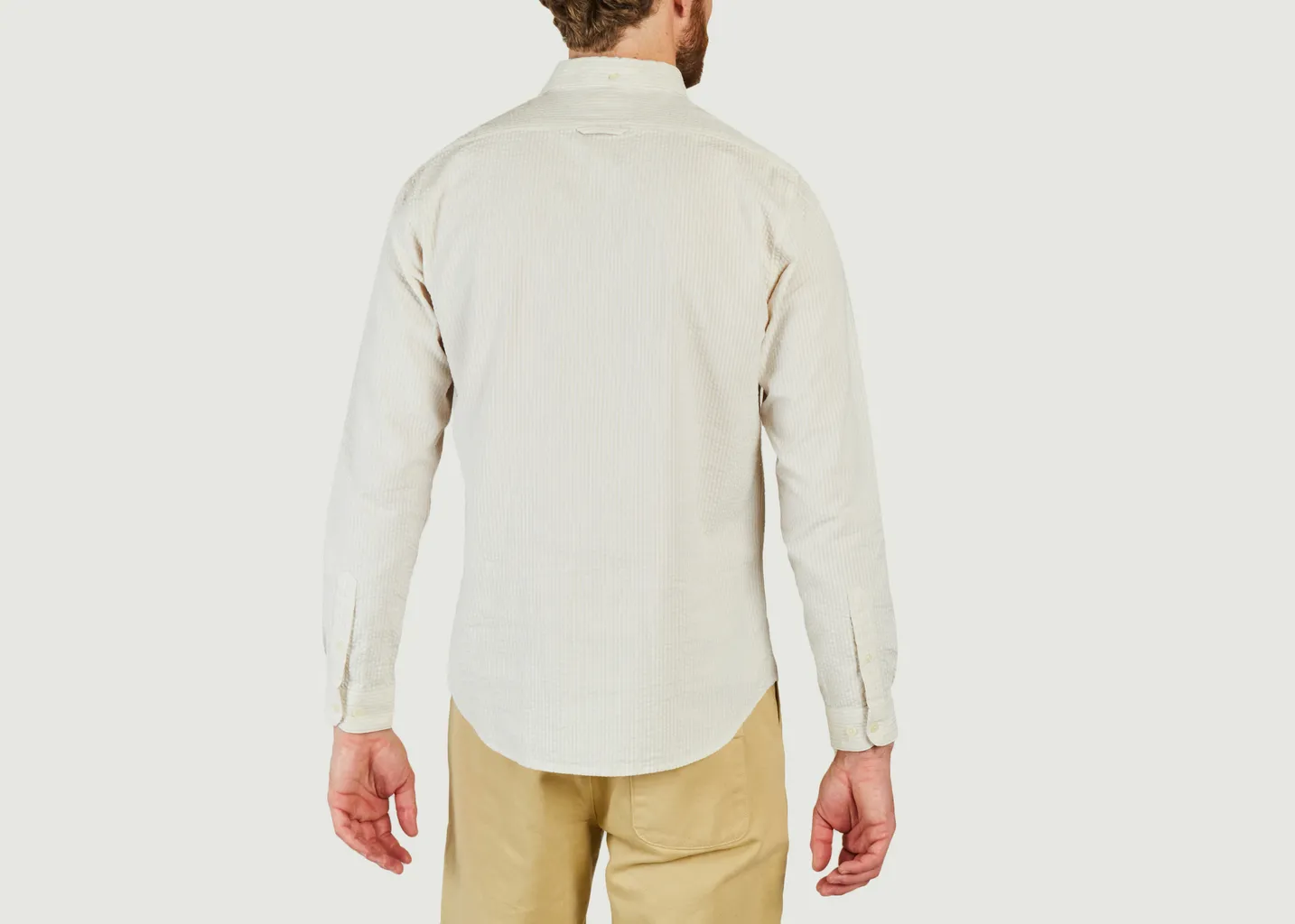 Chemise Severin Seersucker Cuisse de Grenouille