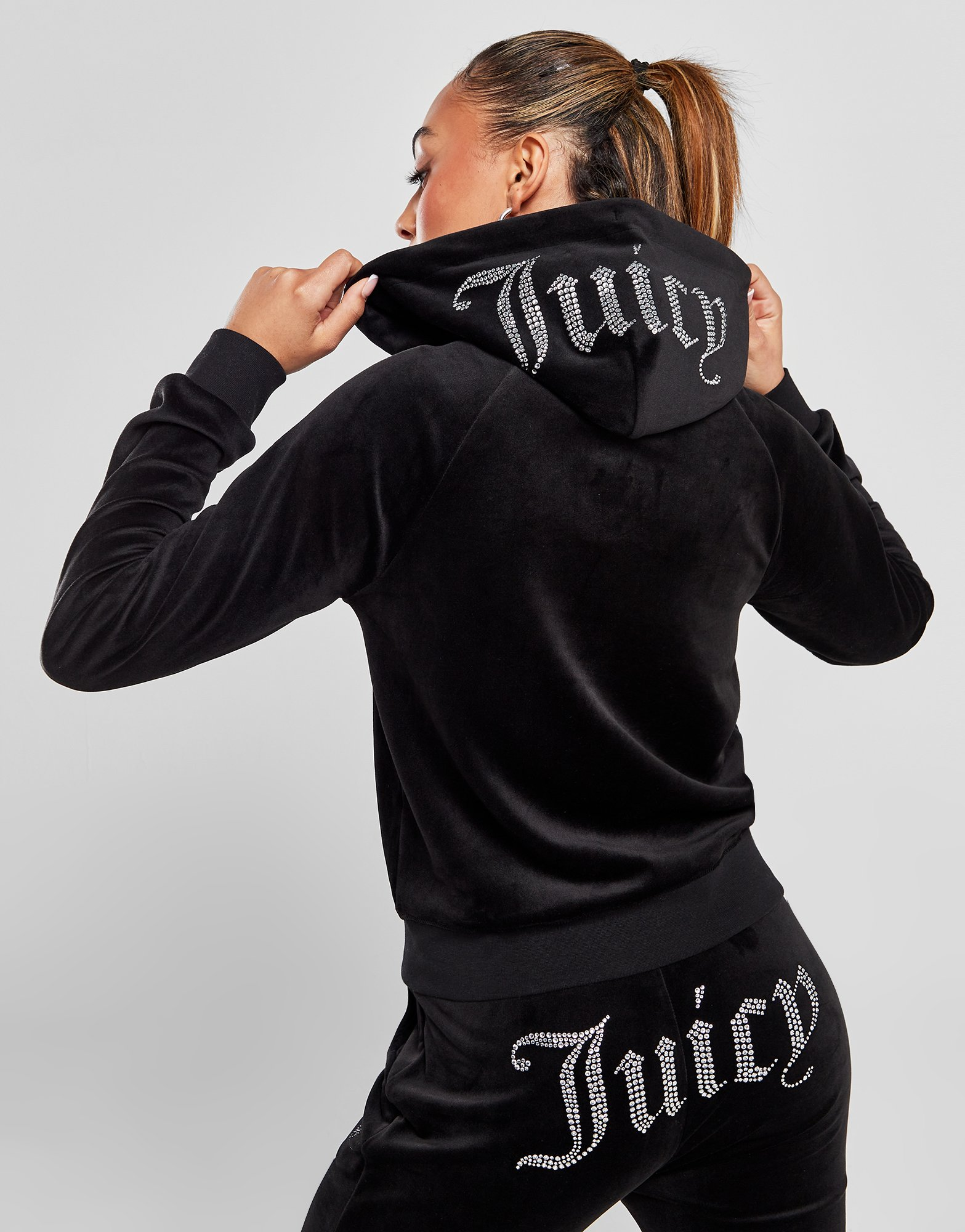 JUICY COUTURE Sweat à Capuche Zippé Diamante Femme