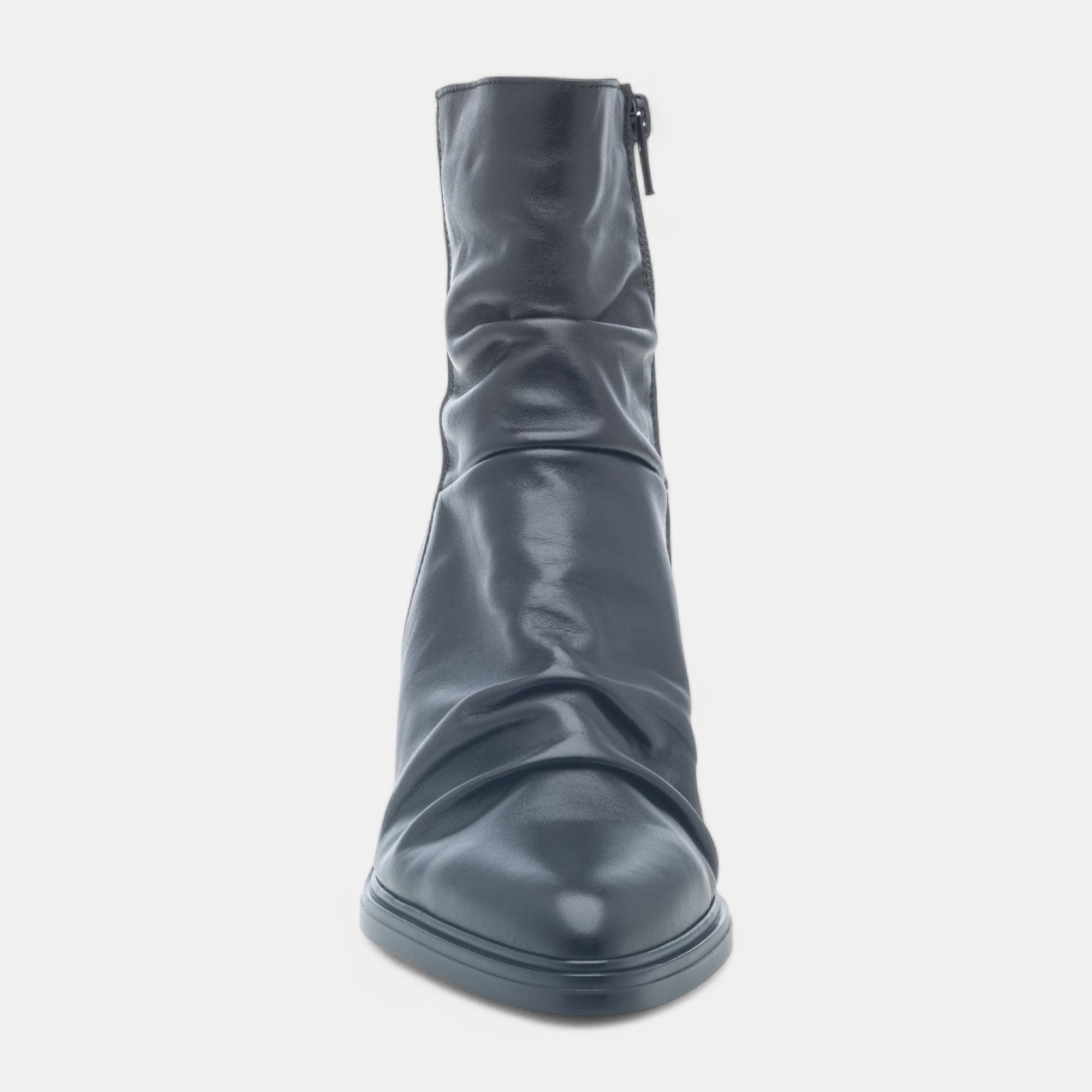 Bottines à talon Femme en cuir noir