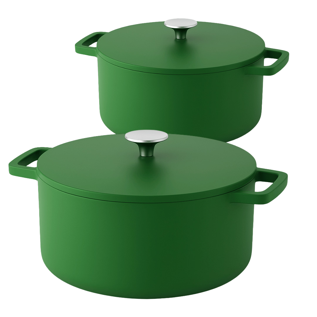Go Green Gietijzeren Braadpannenset 2-delig
