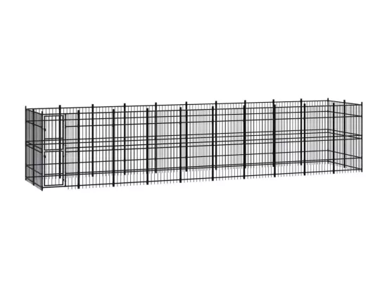 Chenil cage enclos pac noire 960 x 192 x 200 cm 02_0041807