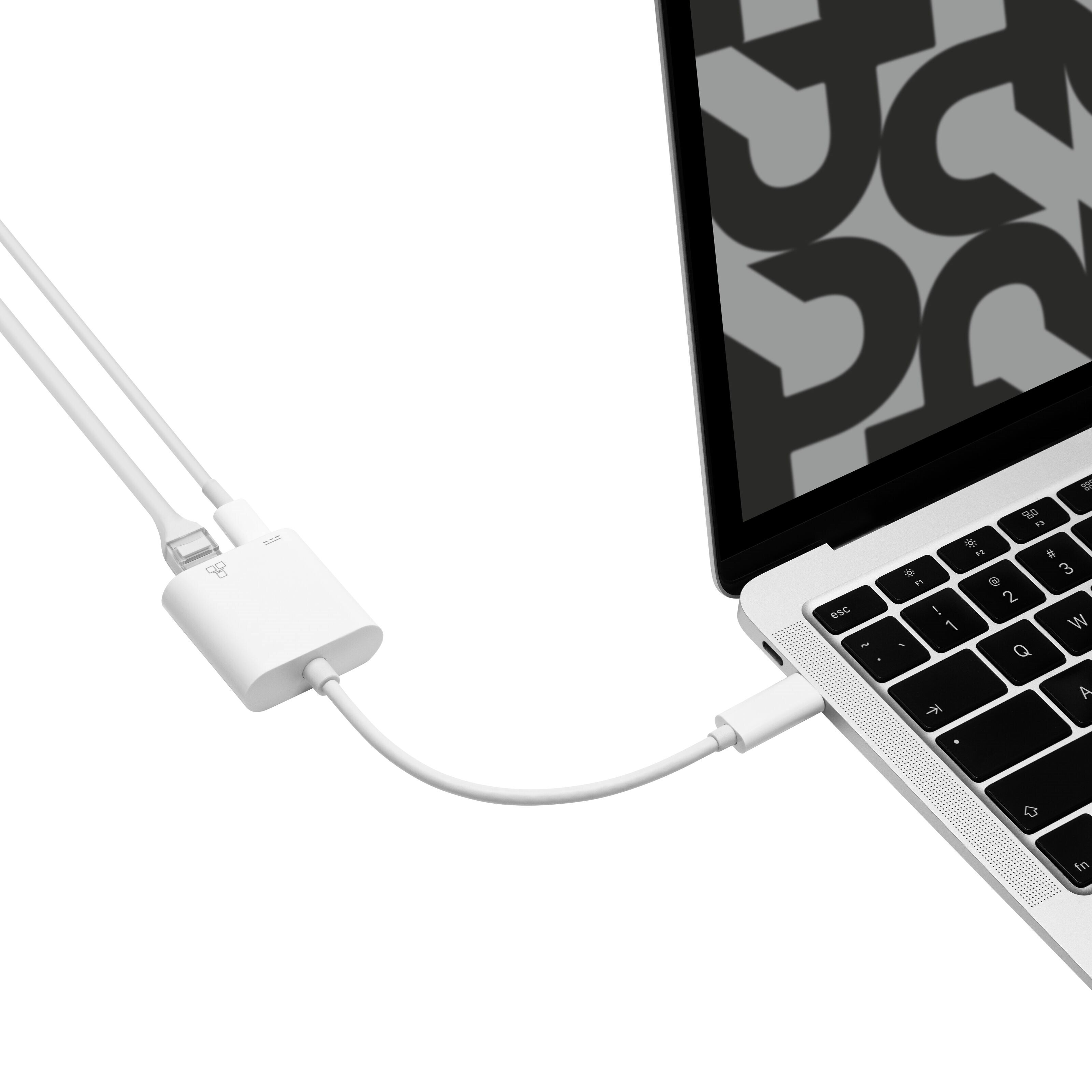 Plexgear Gigabit-nettverkskort med PD-lading USB-C