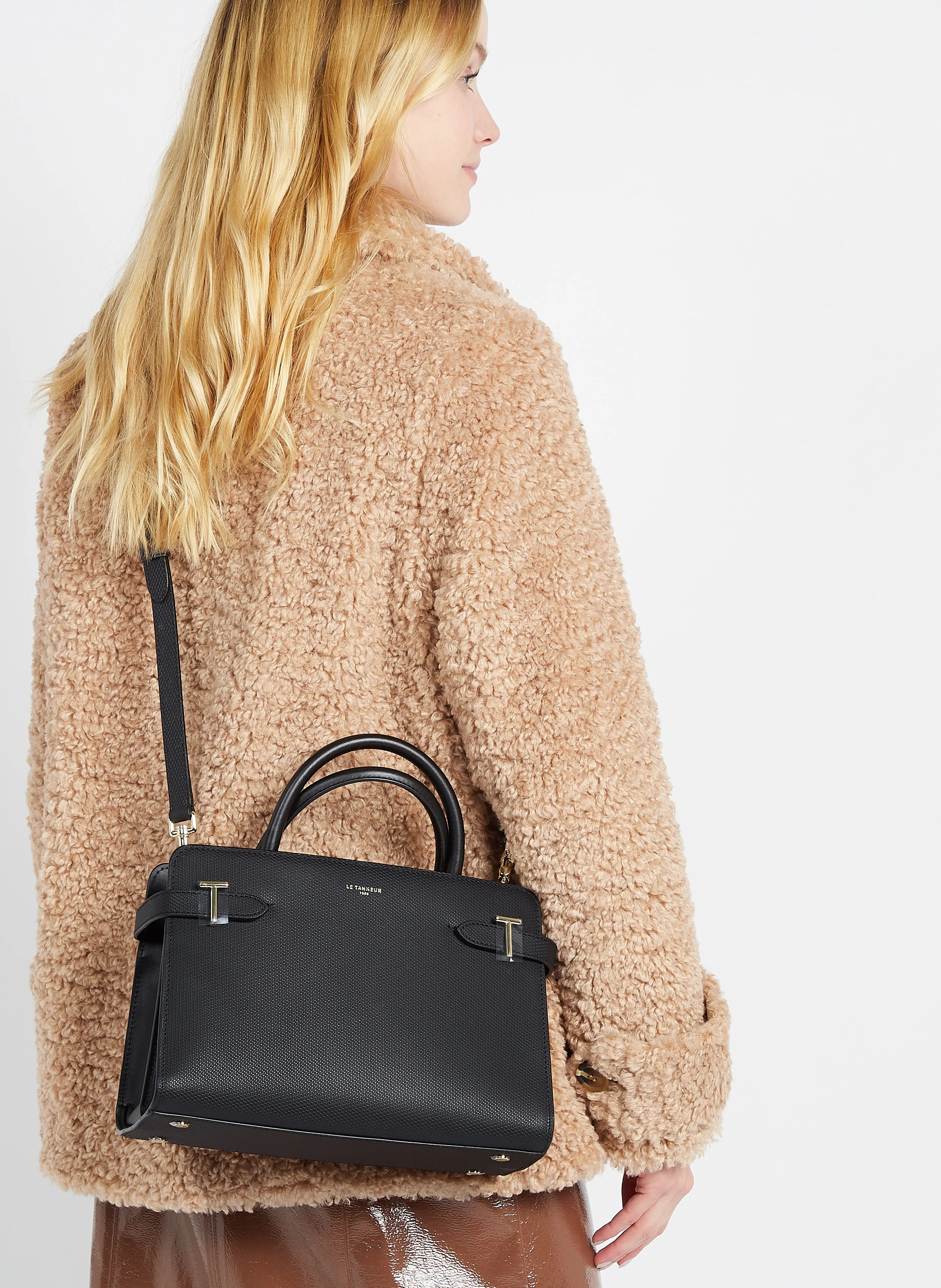 EMILIE - Sac à main en cuir| Noir