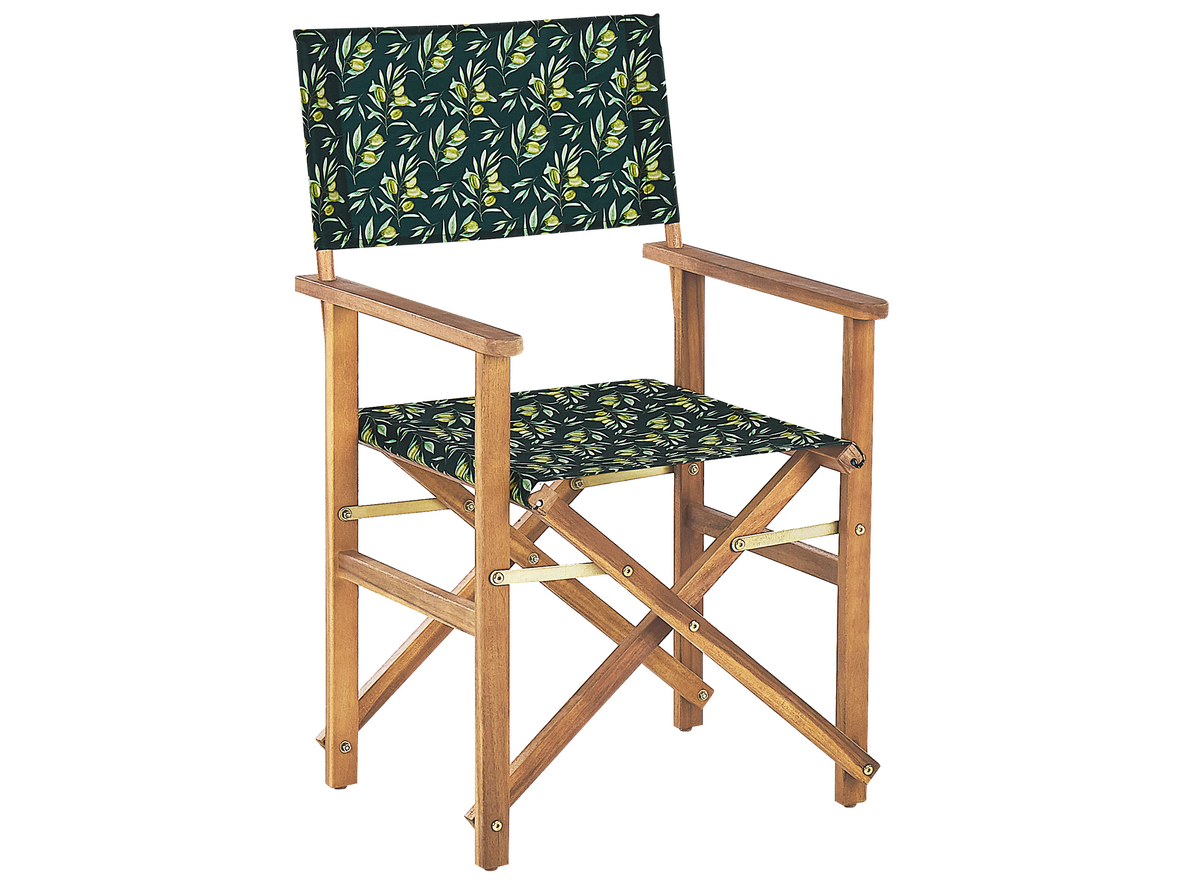 Set van 2 tuinstoelen CINE Acaciahout Donkergroen