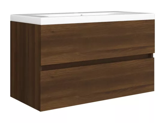 Armoire d'évier Chêne marron 80x38,5x45 cm Bois d'ingénierie