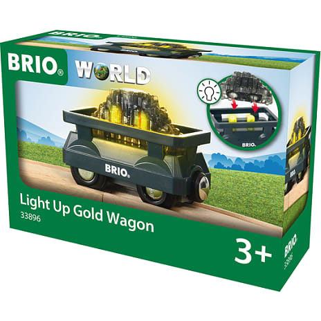BRIO 33896 Guldvogn med lys