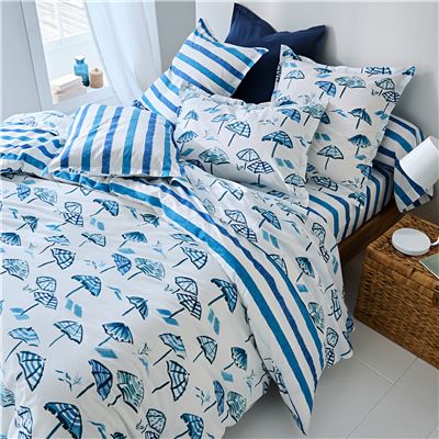 Linge de lit motif parasols