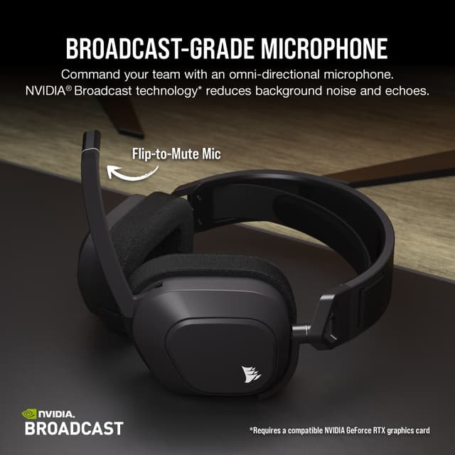 Corsair HS80 Max trådløse gaming-høretelefoner (grå)