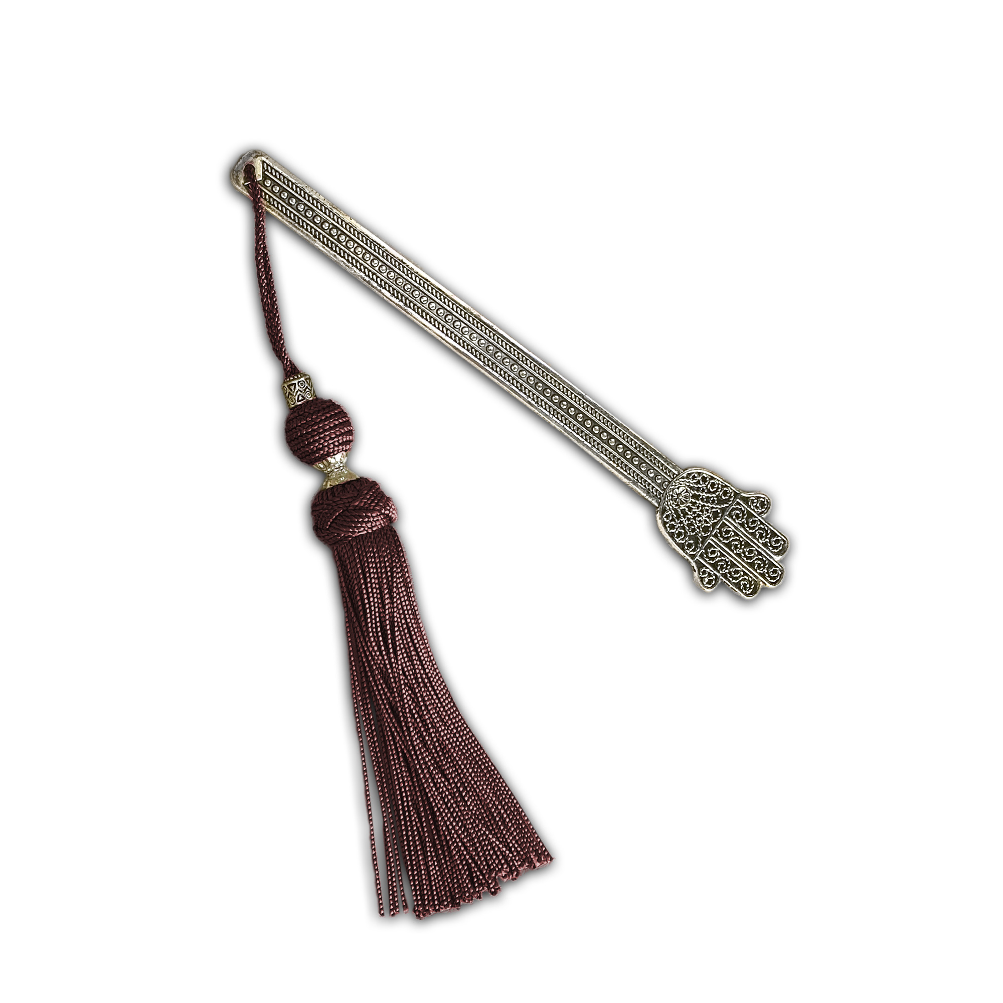 Lesezeichen 'Fatima' mit Troddel, bordeaux, L 18 cm, B 3 cm günstig bestellen
