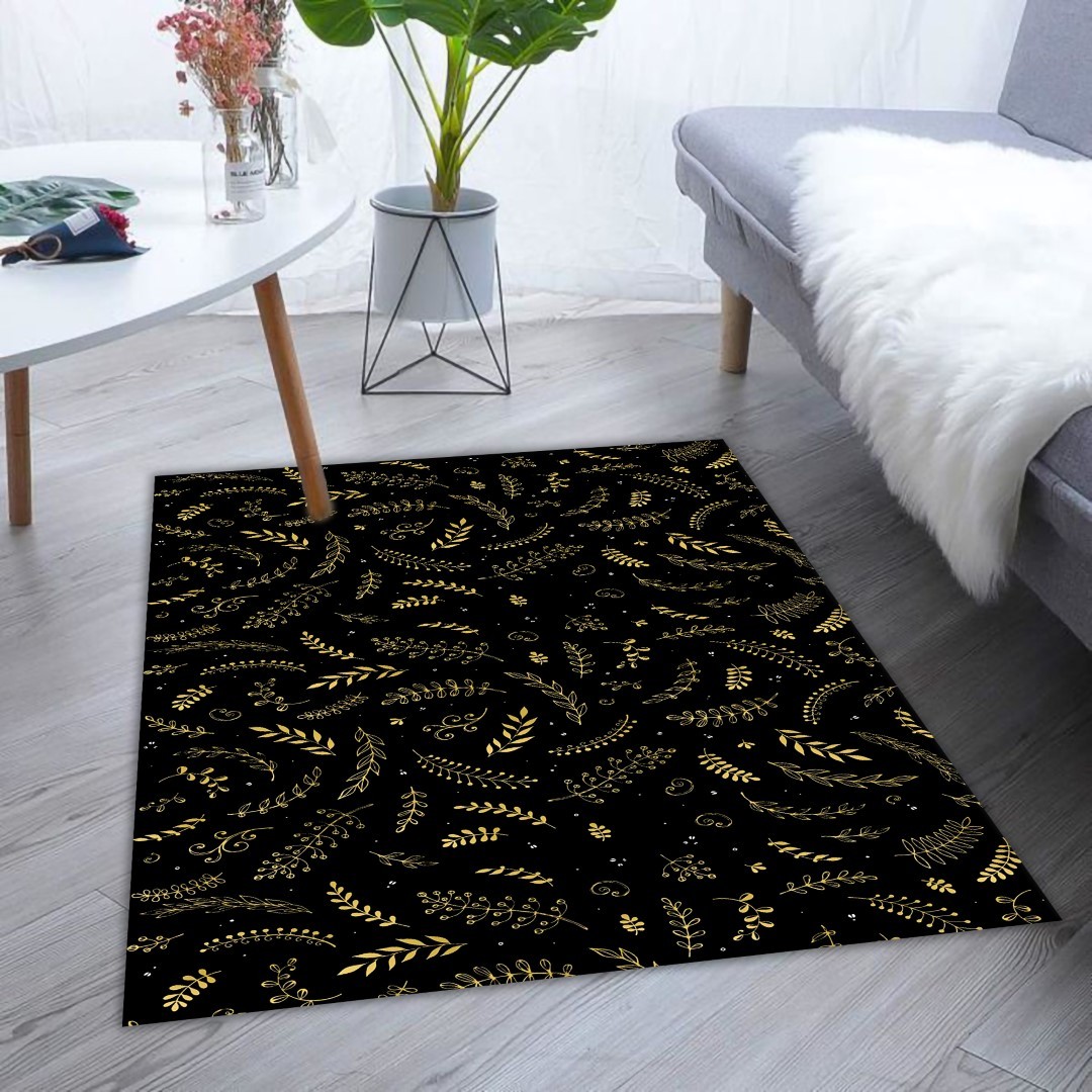Mani Textile TPS_NOEL_NOIRGOLD - Tapis d'intérieur Noel