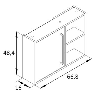 CASAVANTI Hängeschrank KENT Waldgrün