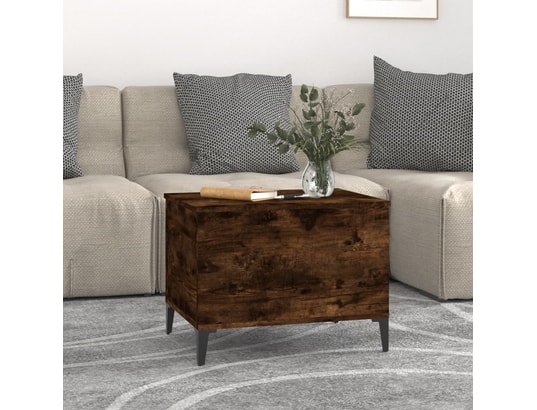 VIDAXL - Table basse chêne fumé 60x44,5x45 cm bois d'ingénierie