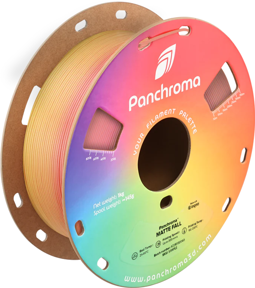 Polymaker  Panchroma™ PLA Gradient Matte Fall, 1,75 mm / 1000 g    Fließende Farben, makellose Eleganz in Matte Fall