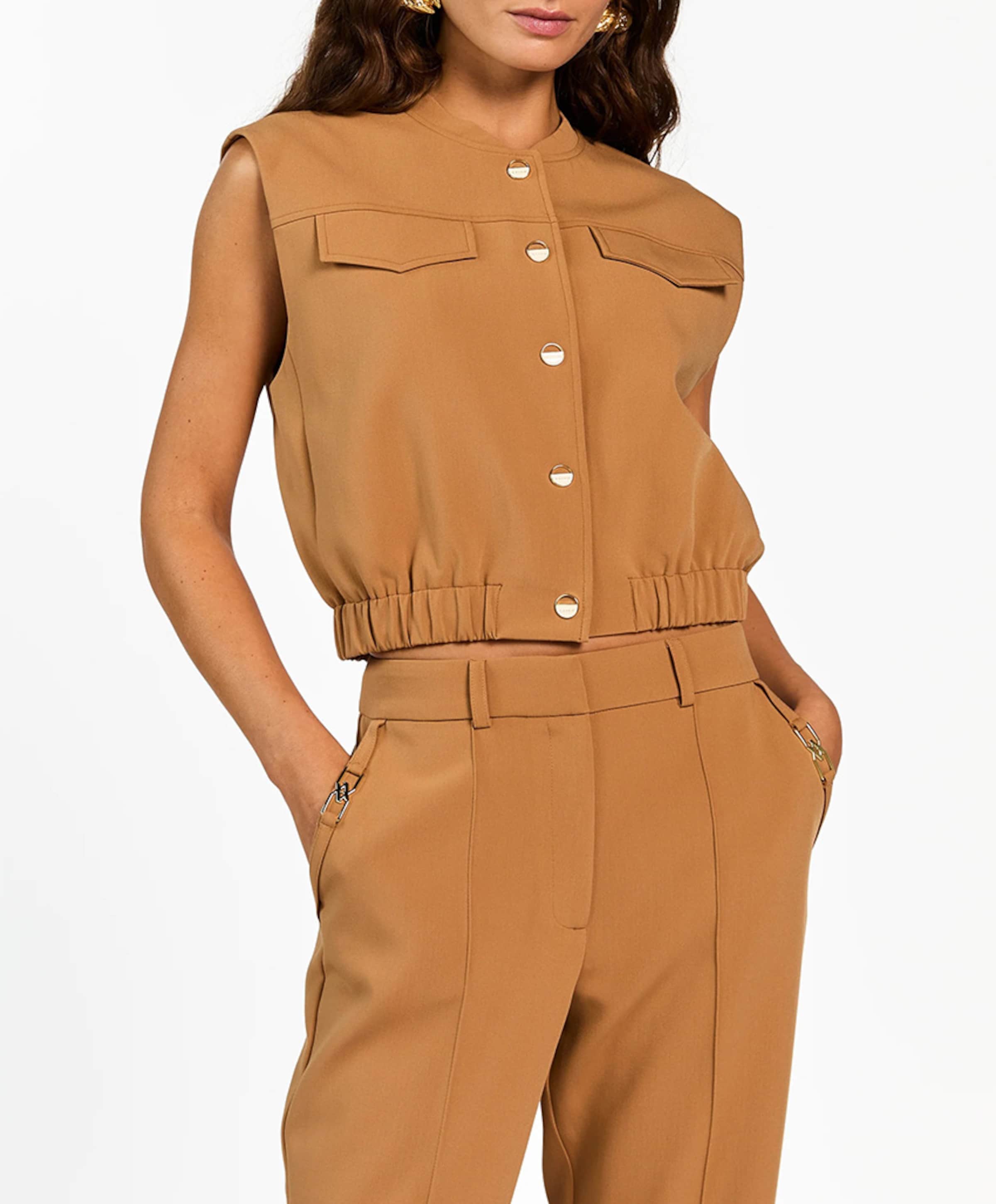 Aaiko Dames gilet bruin