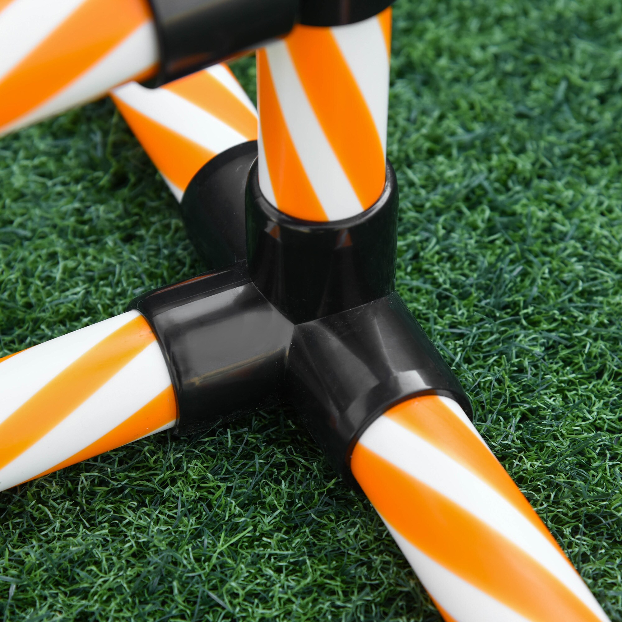 PawHut Hunde Agility Set 5-teilig orange, weiß 328 x 67 x 93 cm (LxBxH)