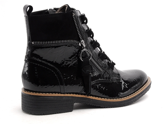Fugitive boots bottine plates femme genete noir