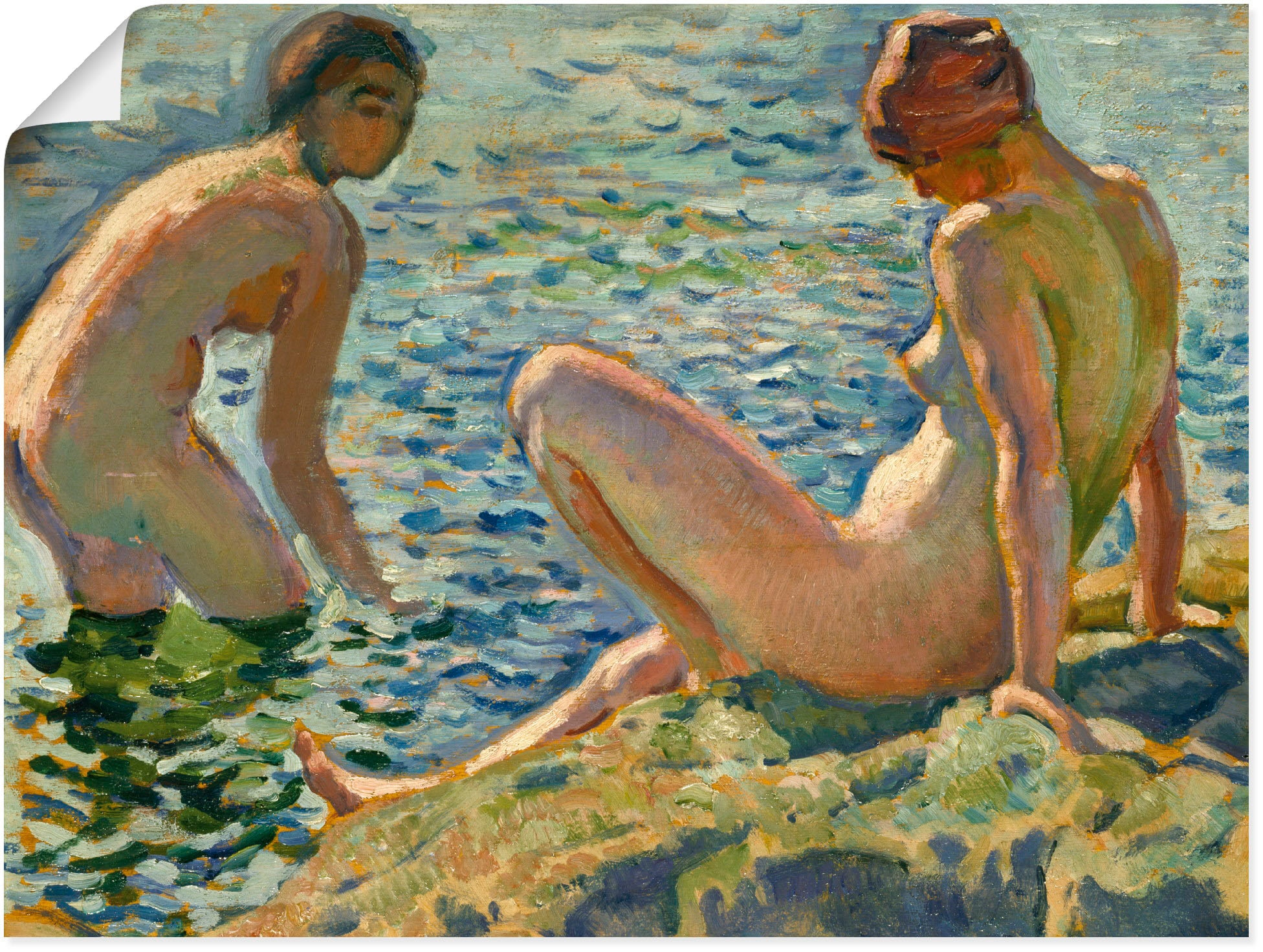 Artland Kunstdruck »Les Baigneuses. Die Badenden« Bilder von Frauen 1 Stk. tlg. als Alubild, Leinwandbild, Wandaufkleber oder Poster in versch. Grössen