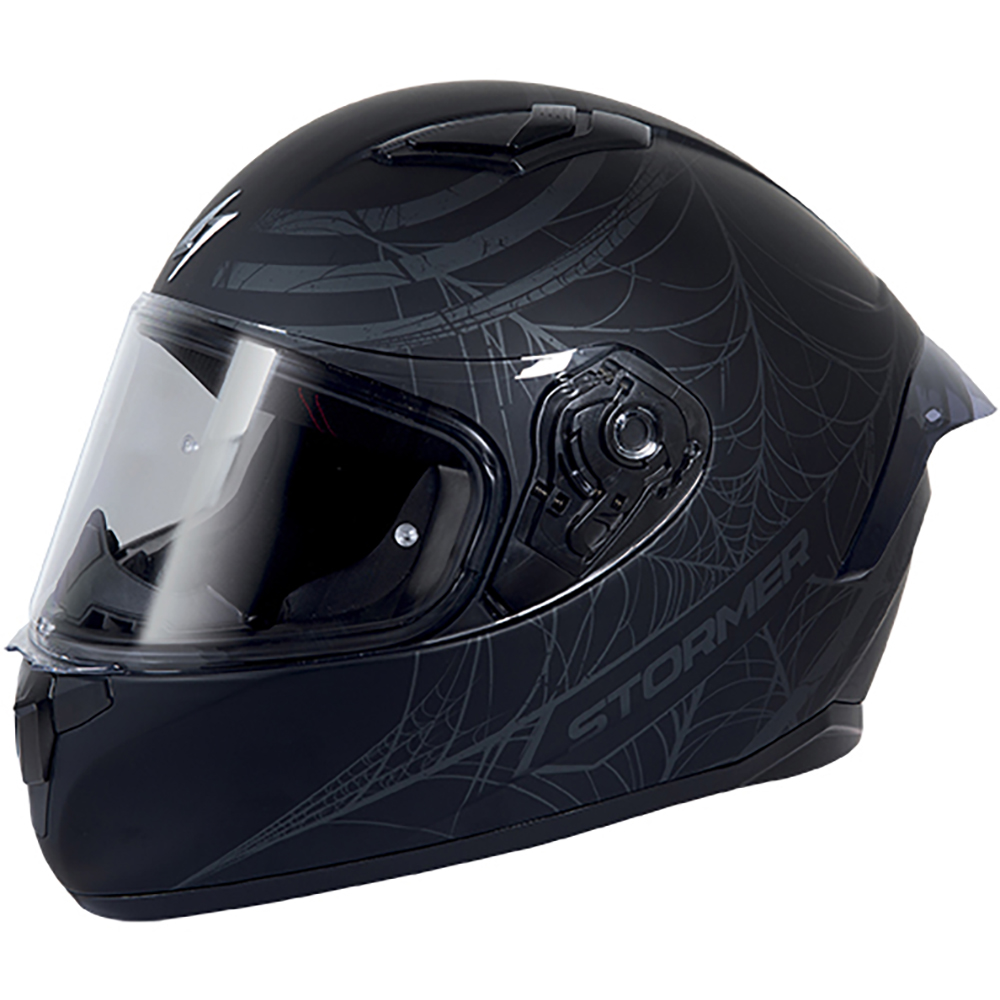 Stormer - Casque ZS 601 Redback Noir Mat / Gris