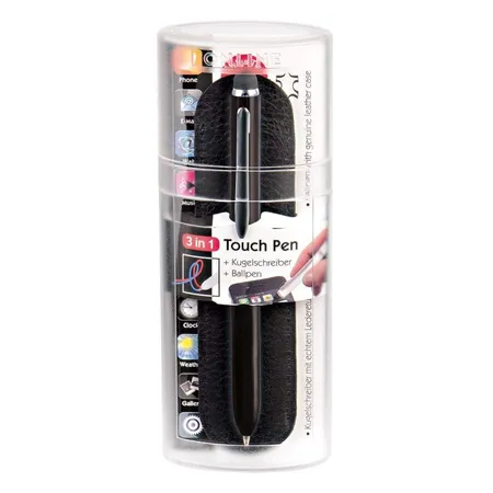 ONLINE Set Multi Touch Pen Black inkl. Lederetui