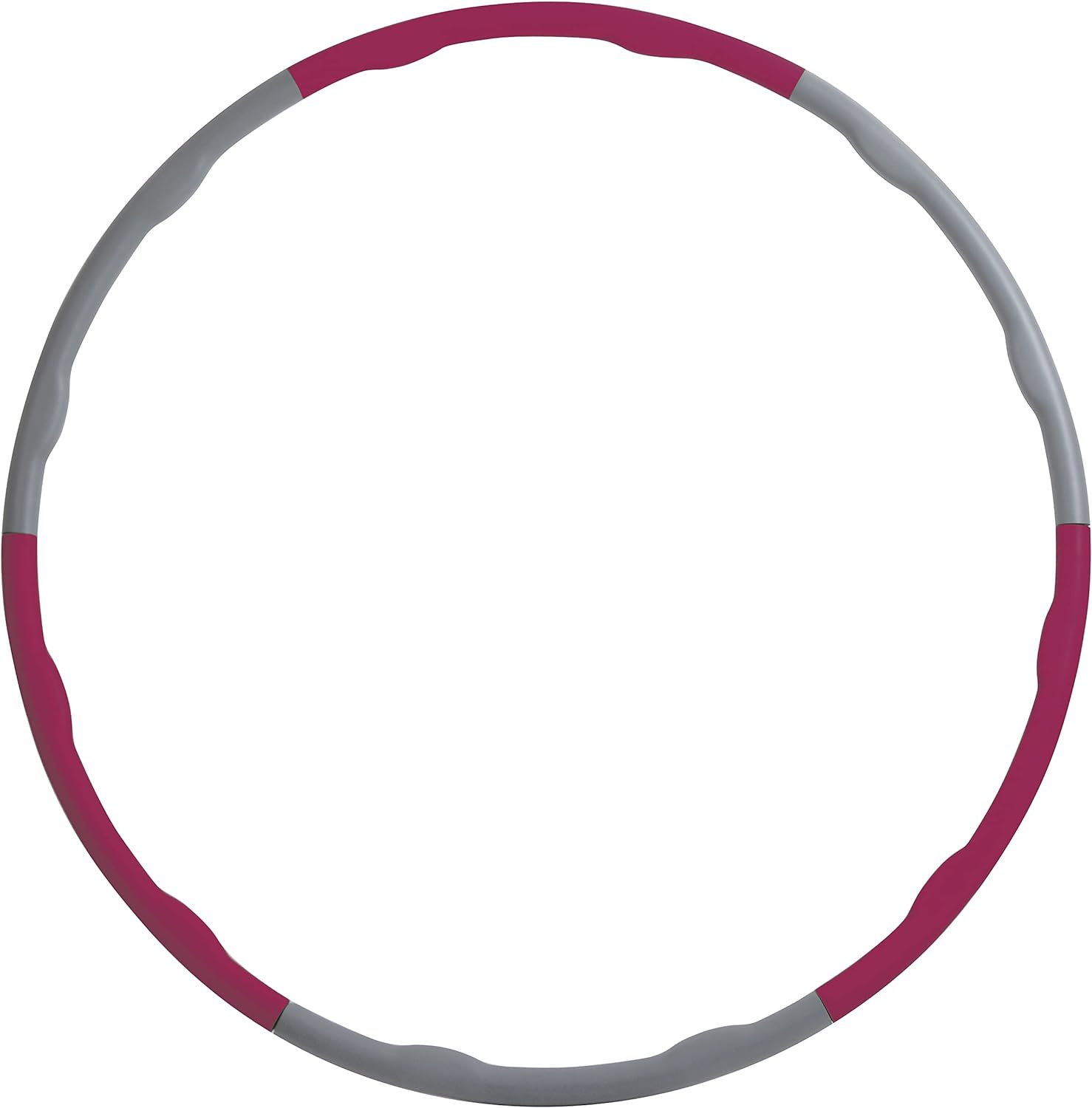 Schildkröt - Fitness Hula-Hoop (berry, mit Massagewellen) Ring Trainingsreifen Hulahoop Fitnessgerät