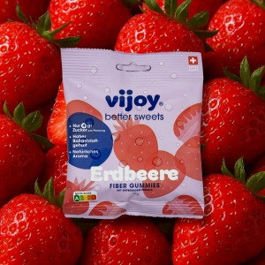 vijoy Fiber Gummies Erdbeere, 50 g