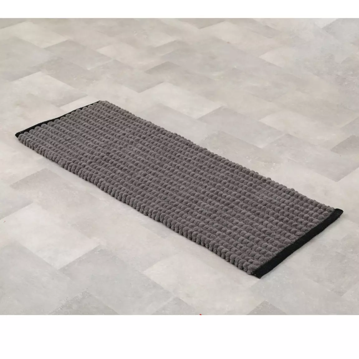 Tapis de bain (120 cm) Black Line Gris / noir