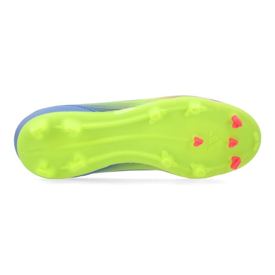 adidas F50 League FG/AG Celestial Victory - Blue Fusion/Lucid Lemon/Lucid Pink Enfant