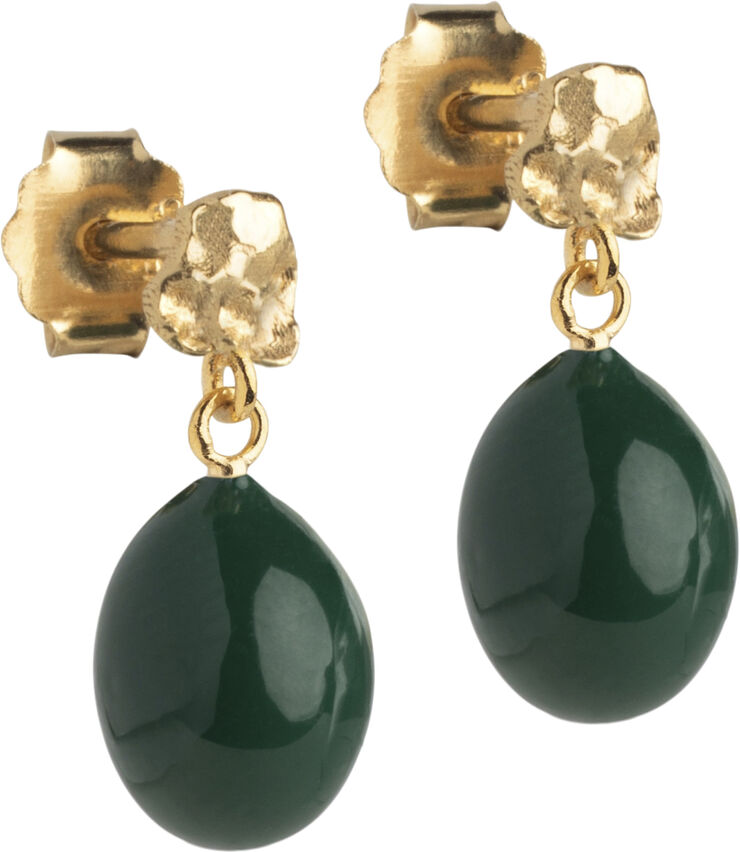 ENAMEL Copenhagen Studs, Poe Petrol green