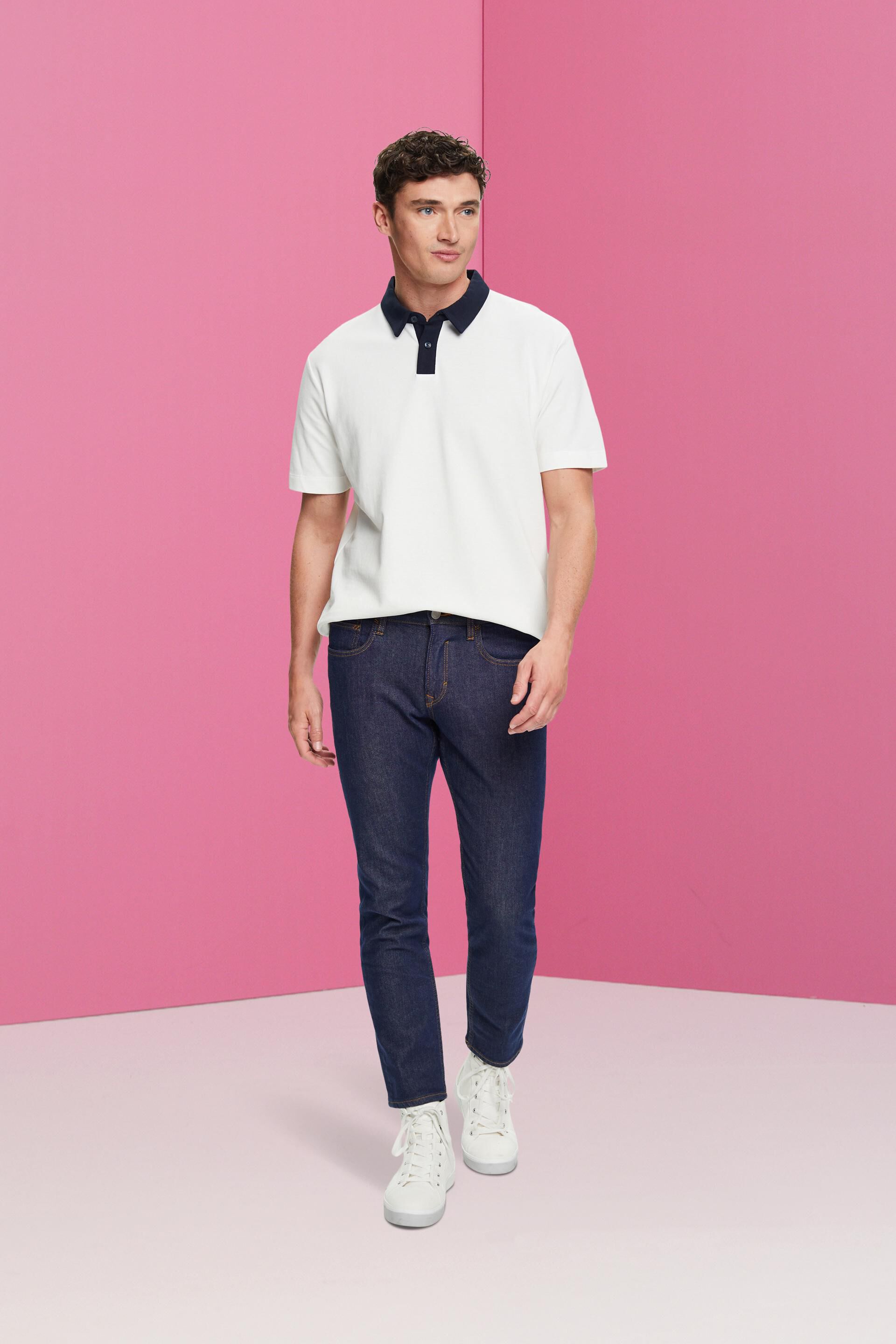 Polo en maille piquée de coton