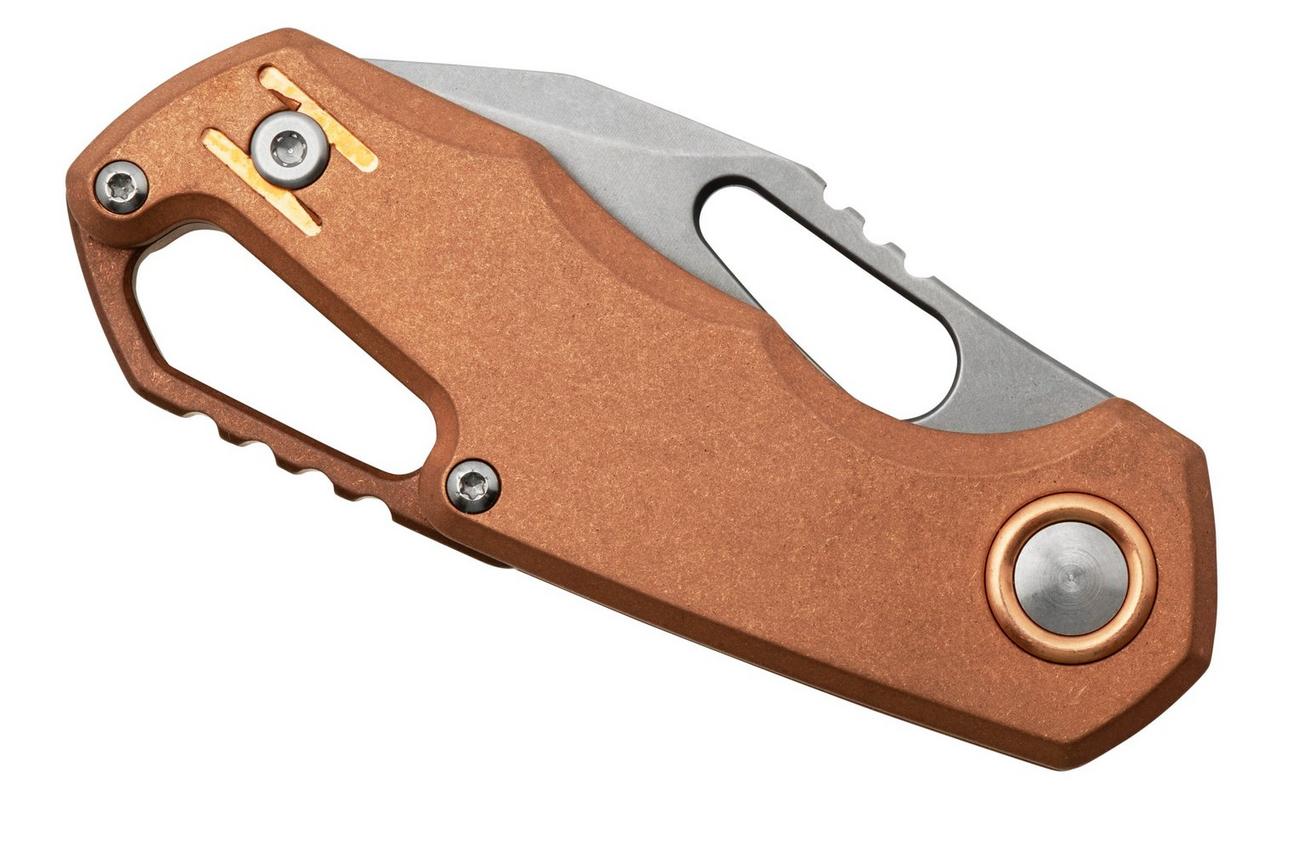 MKM Isonzo FX03-3CO Clip Point Stonewashed, Copper zakmes, Jesper Voxnaes design