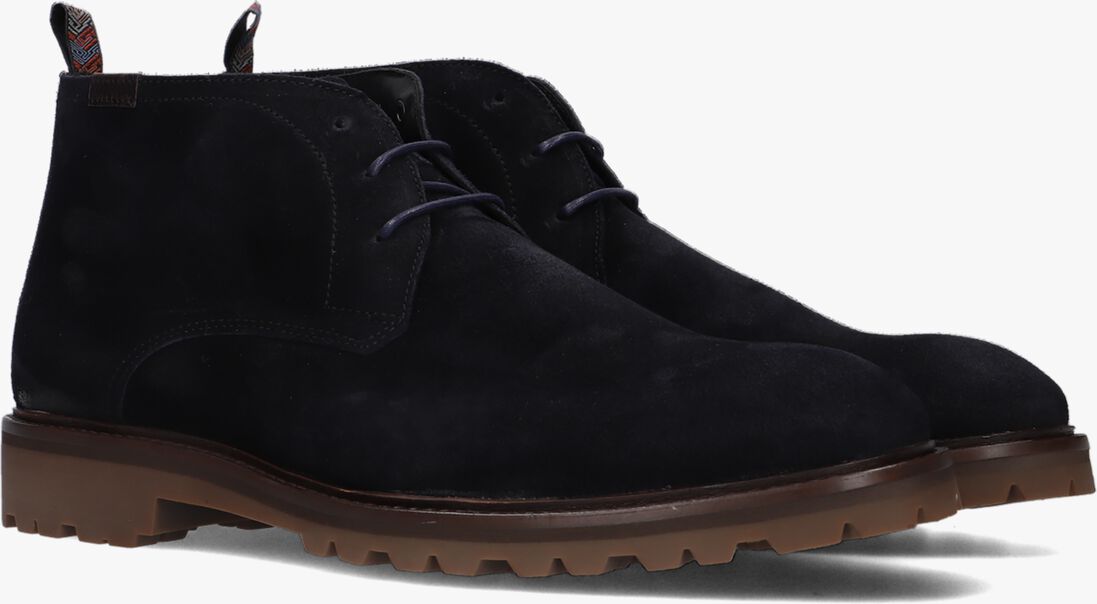 FLORIS VAN BOMMEL blauwe floris van bommel veterschoenen sfm-50082