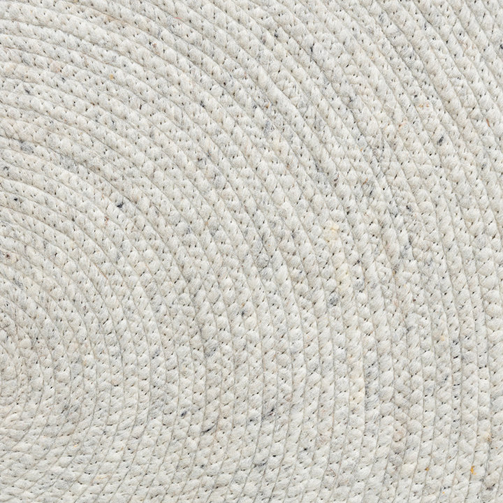 Rond wollen vloerkleed - Wise Grijs/Gemeleerd | Warm