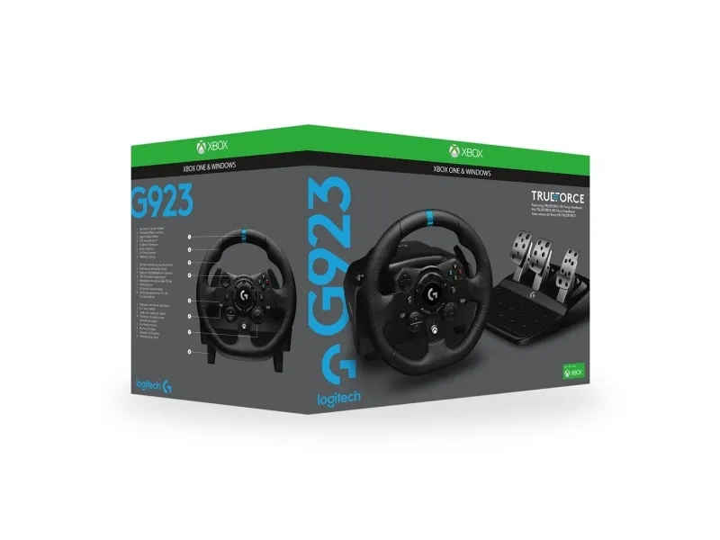 Logitech® | G923 - Rat og pedalsæt - kabling - for PC, Microsoft Xbox One