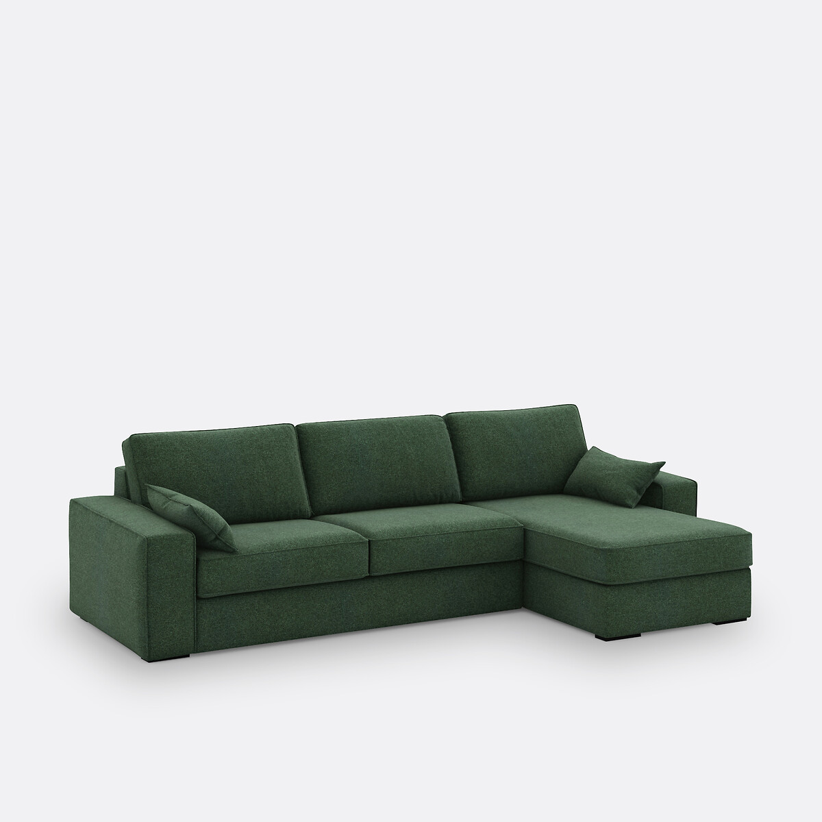 LA REDOUTE INTERIORS<br>Sofá-cama de canto em tecido texturizado, espuma, Cecilia