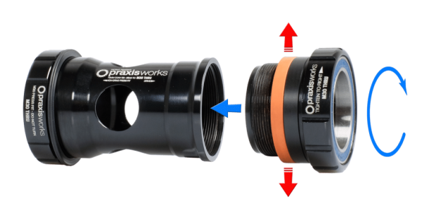 Praxis Works M30 Road Krankboks, 68mm