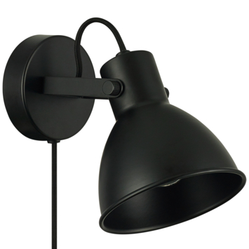 GAMMA wandlamp Lexi zwart 14,5xØ12 cm