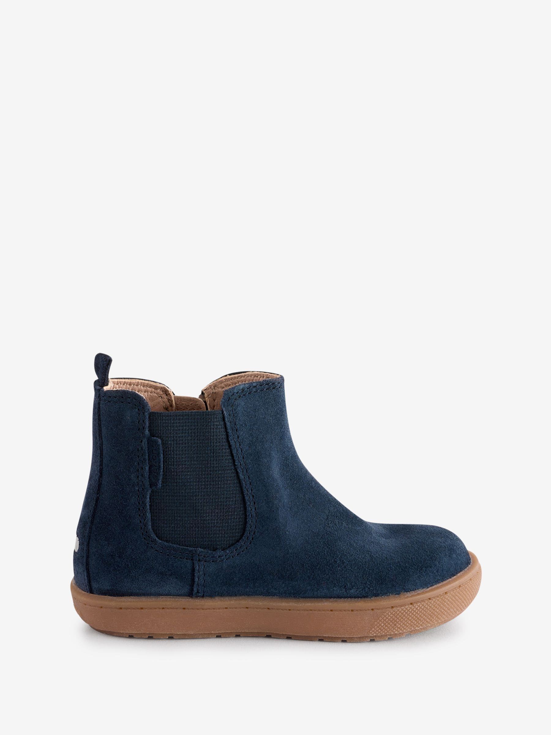 ToeZone Sam suède leren Boots met elastische inzet en rits voor Jongens