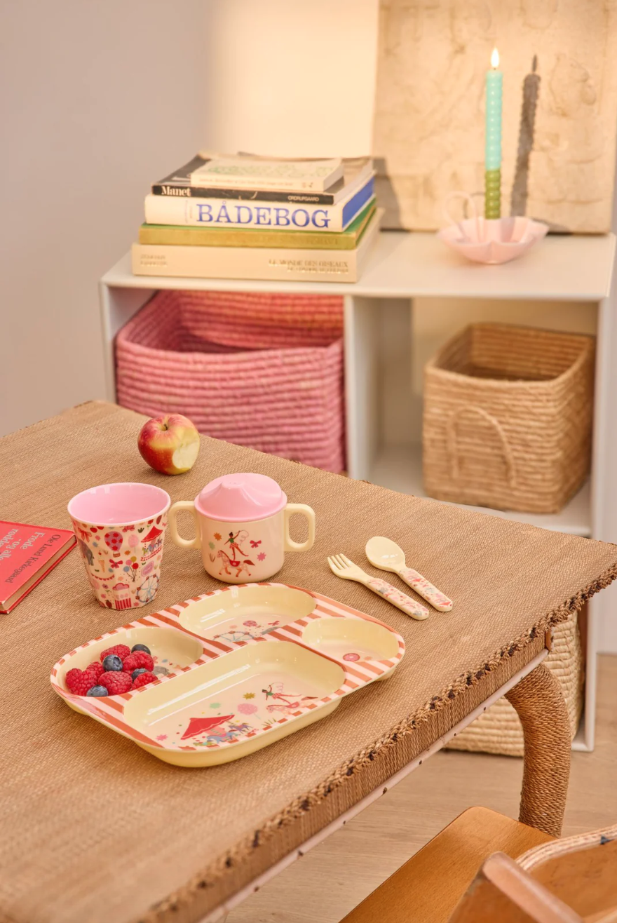 Rice Baby eetset - Roze - Fun Fair - Geschenkdoos