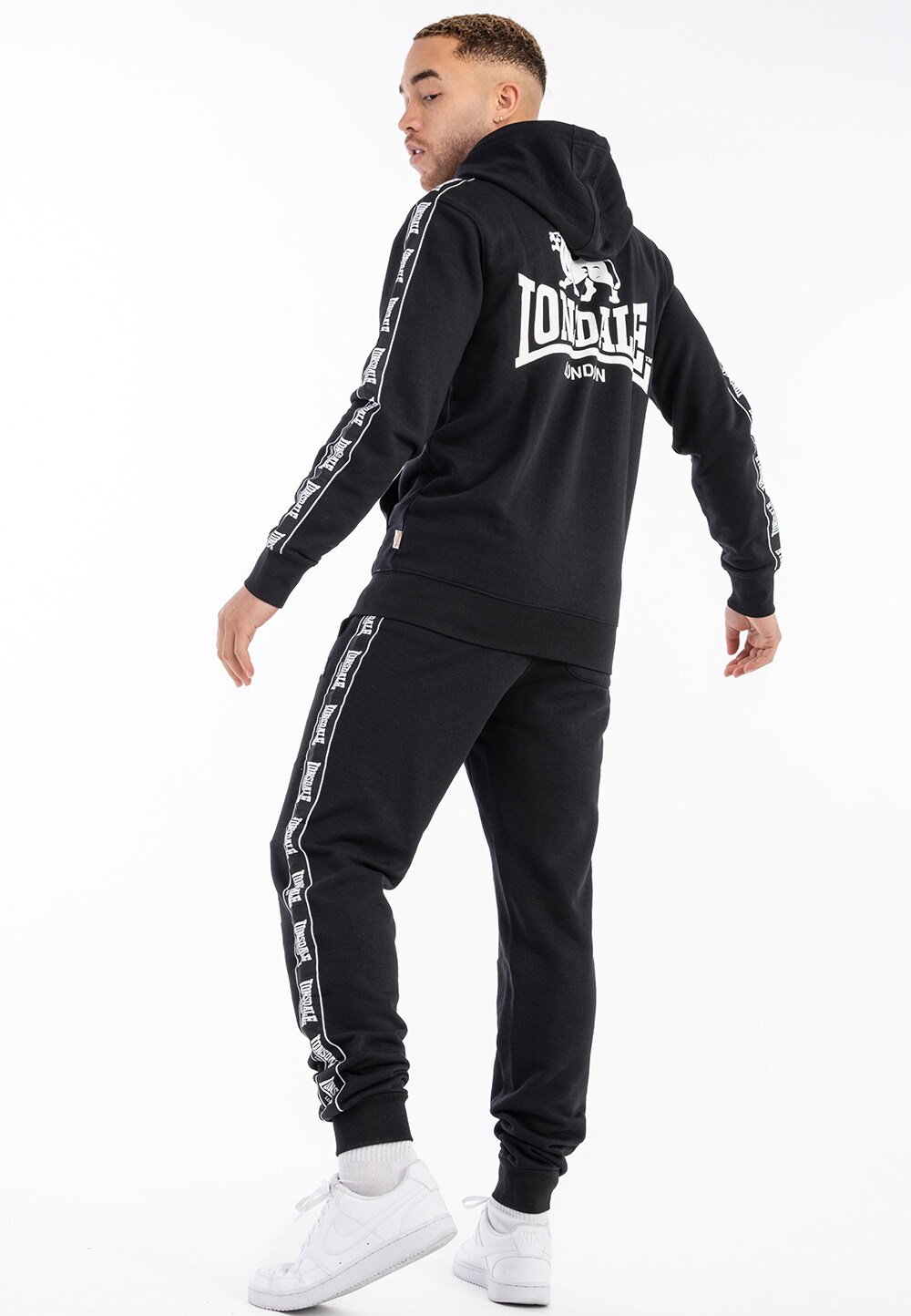 Lonsdale Herren Kapuzensweatjacke mit Reißverschluss normale Passform BIGTON