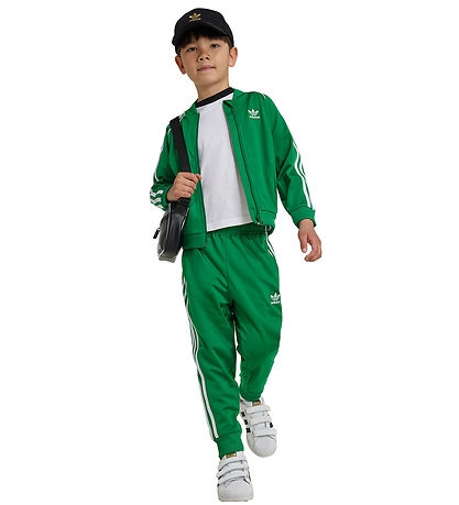adidas Originals Trainingsanzug - Grün m. Weiß