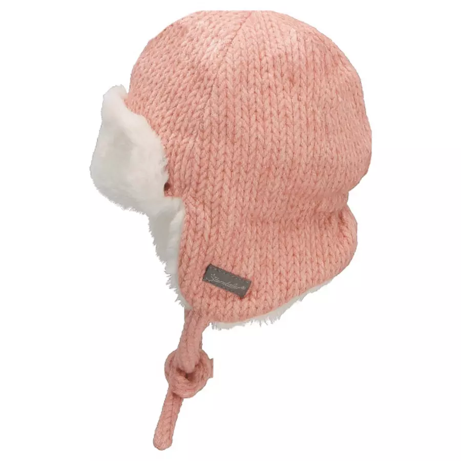 Sterntaler Fliegermütze Strickoptik rosa