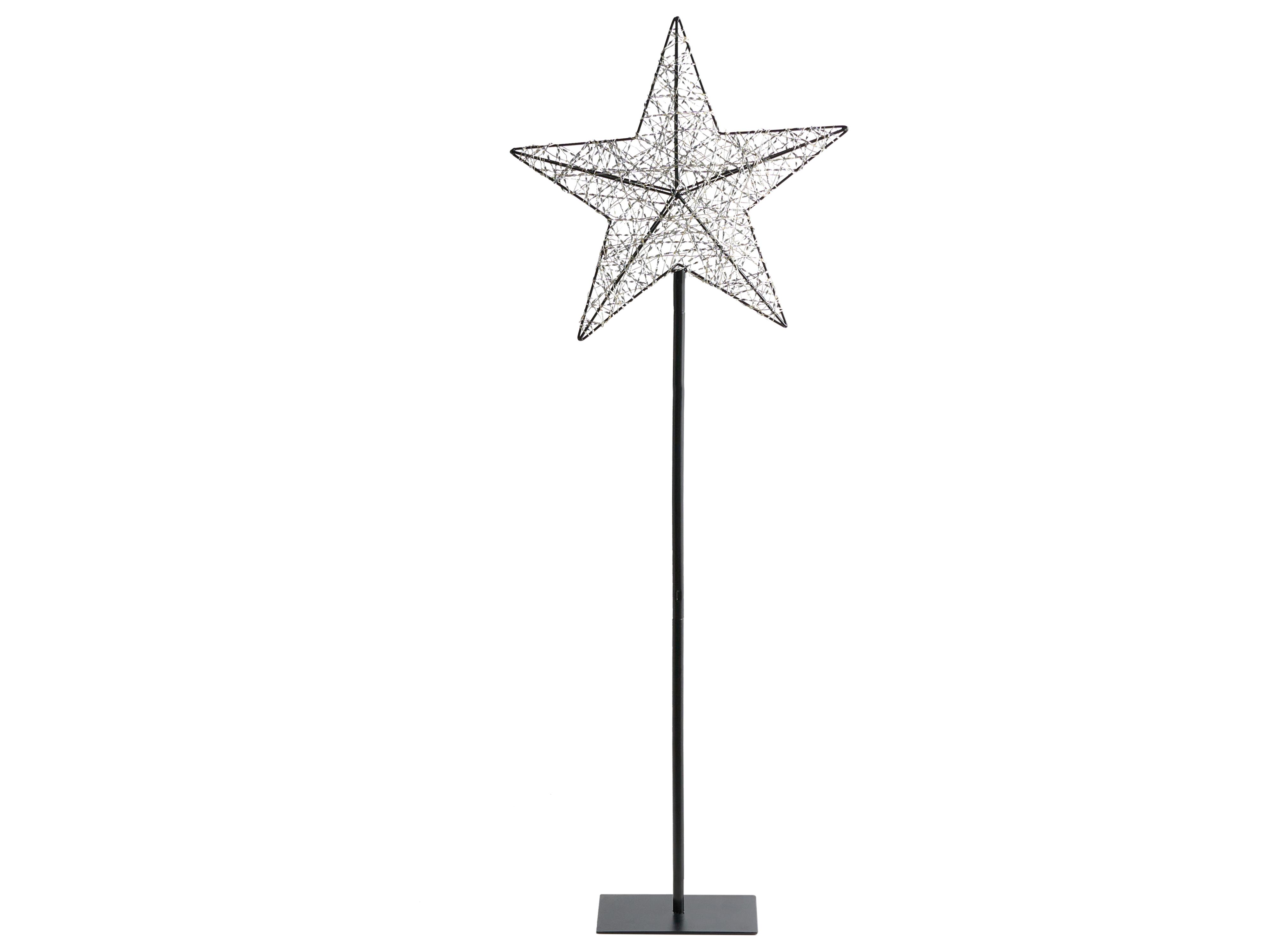 Buitendecoratie LED SANNAN Ster 110 cm Zwart