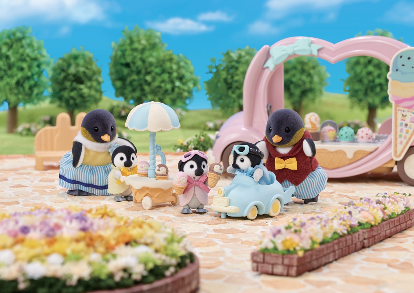 Sylvanian Families - Baby pingviner Cykel & Legesæt (5695)