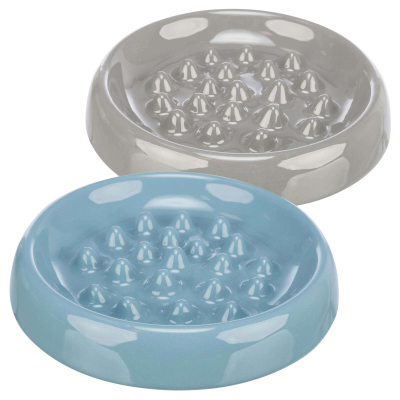 Trixie Anti-Schling-Napf für Katzen Slow Feed aus Keramik 250ml ø18cm
