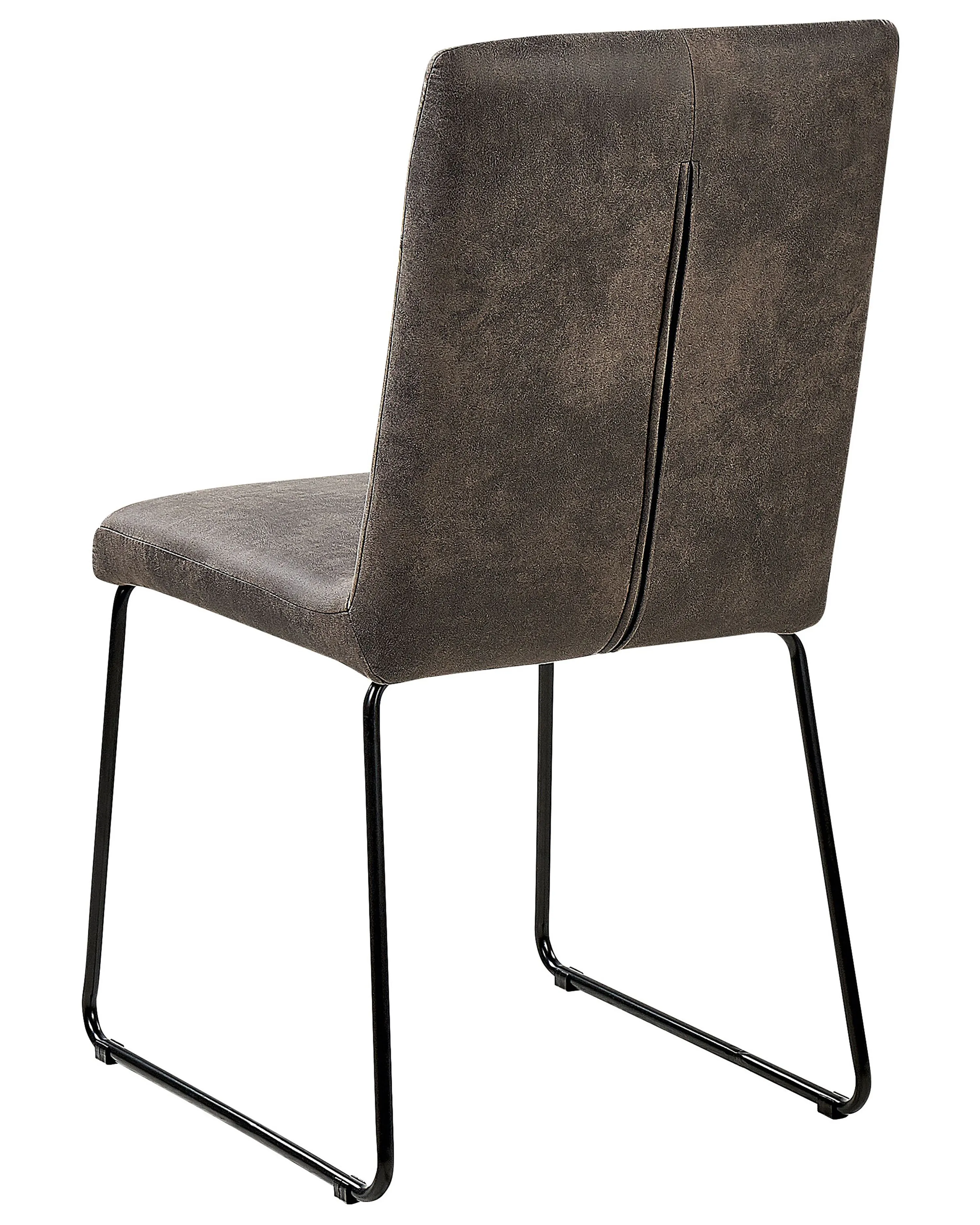 Set van 2 eetkamerstoelen NEVADA Stof Donkergrijs