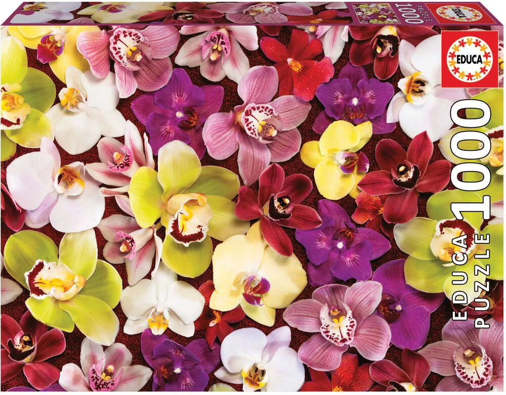 PUZZLE COLLAGE D'ORCHIDEES 1000  PIECES