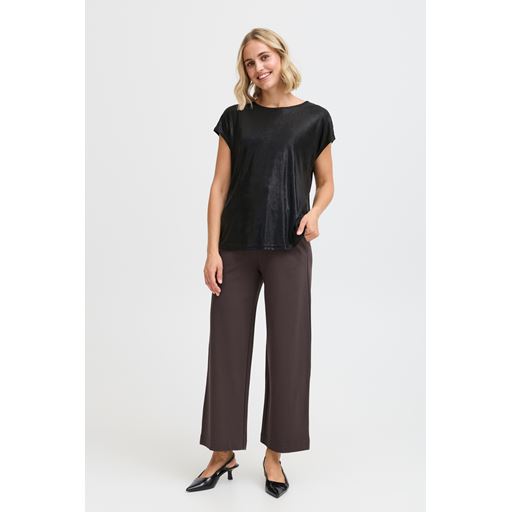 Fransa Franny T-shirt, Black Mix, XXL