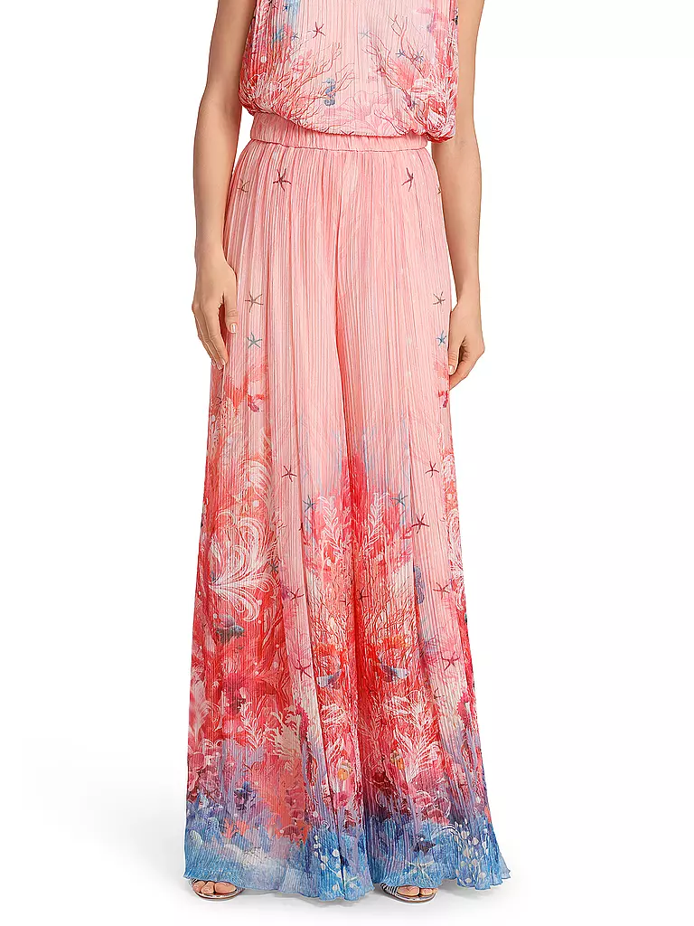 MARC CAIN High Waist Hose WINNIPEG Wide Fit rosa